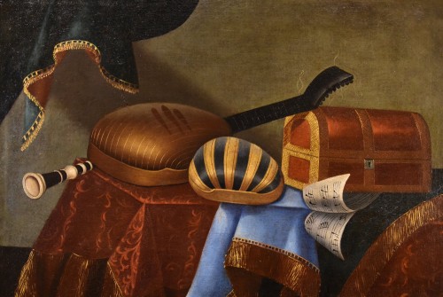 Louis XIV - Still Life With Musical Instruments, Bonaventura Bettera (1663 - 1718)