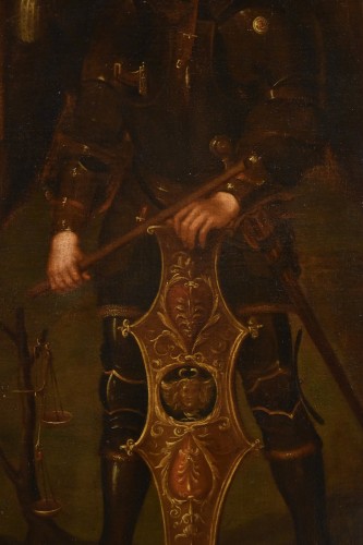 Saint Michel Archange, Peintre lombard du 17e siècle - Louis XIII