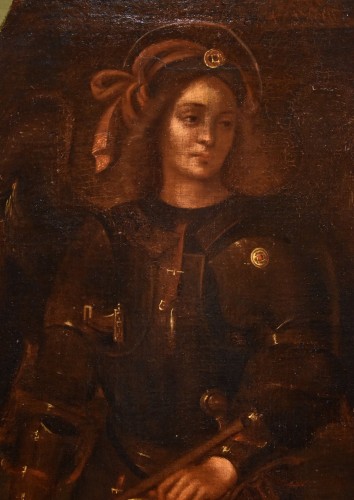 Louis XIII - Saint Michael Archangel, 17th Century Lombard Painter