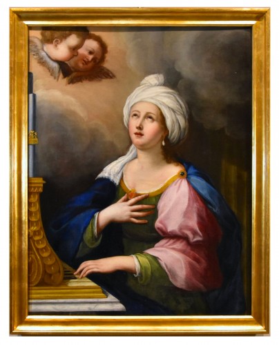 Saint Cecilia And Two Cherubs, Lucas De La Haye Called Luca Fiammingo 