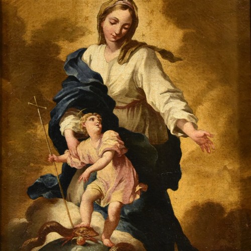 Tableaux et dessins Tableaux XVIIe siècle - La Vierge Immaculée, Antonio Maria Piola (Gênes 1654 - 1715)