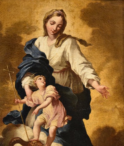 La Vierge Immaculée, Antonio Maria Piola (Gênes 1654 - 1715) - Antichità Castelbarco