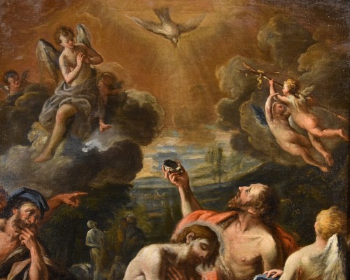 Baptism Of Jesus, Luca Giordano (naples, 1634 - 1705) Workshop Of - Louis XIV