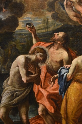 Antiquités - Baptême du Christ, Atelier de Luca Giordano (Naples, 1634 - 1705)