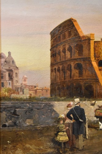 XIXe siècle - Le Colisée de Rome - Robert Alott (1850-1910)