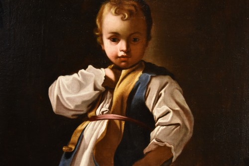 Antiquités - Portrait d'enfant, atelier de Bartolomeo Schedoni (1578 - 1615)