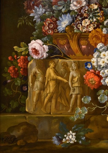 Louis XIV - Pieter Casteels III (1684 - 1749) Signed And Dated, Floral Still Life