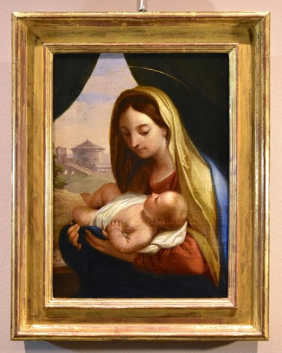 Carlo Maratta (1625 -1713), Virgin And Child - Paintings & Drawings Style Louis XIV