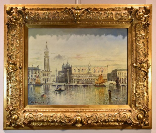 Venice With St. Mark&#039;s Square, Maximilian Heilmaier (1869 - 1923) - Paintings & Drawings Style Napoléon III