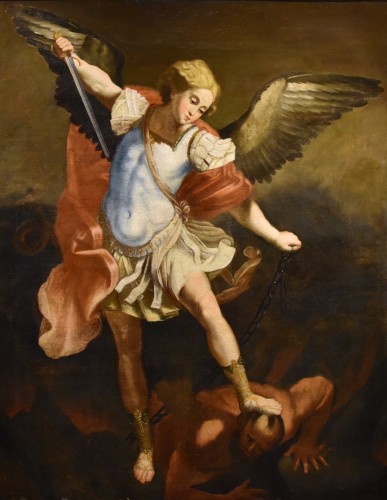 Saint Michael Archangel, italian school of the 17th century