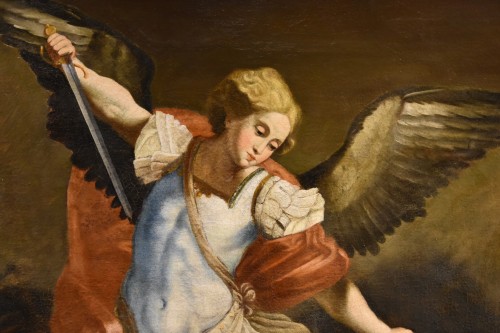 Paintings & Drawings  - Saint Michael Archangel, italian school of the 17th century