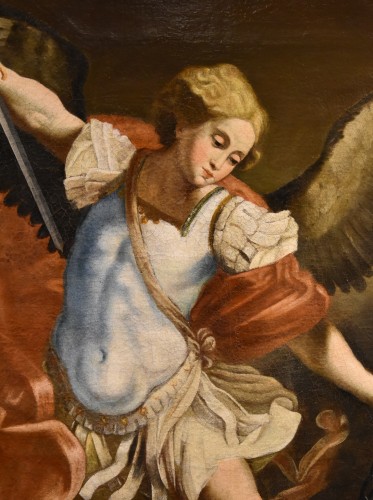 17th century - Saint Michael Archangel, italian school of the 17th century