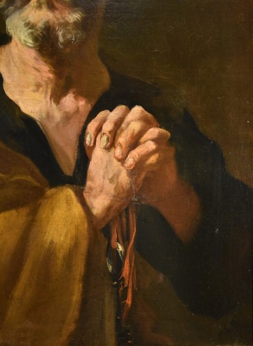 Saint Pierre pénitent, Atelier de Giovanni Battista Beinaschi (vers 1634 - 1688) - Antichità Castelbarco