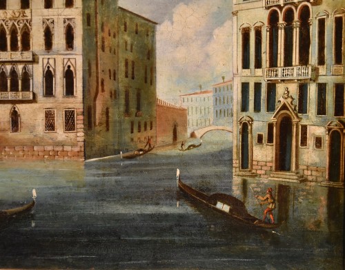 Antiquités - Vue de Venise avec Ca' Foscari, Maître vénitien 18e-19e Siècle