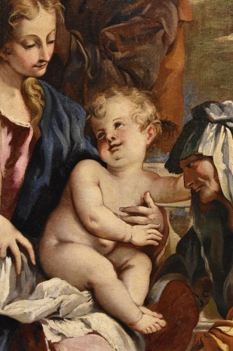 Louis XIV - Holy Family With Saint Anne, Italy 17th century