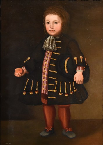 Portrait d'un jeune garçon, Ecole Lombarde du XVIIe Siècle