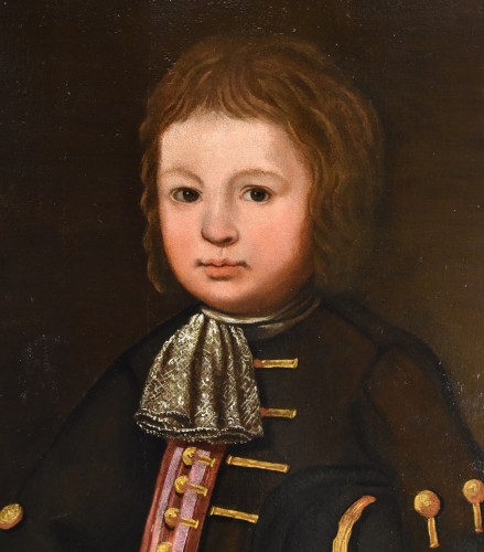 Antiquités - Portrait Of A Young Boy, Lombard School 17th Century