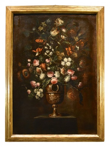 Andrea Scacciati (1642-1710), Composition de fleurs (3 de 3)