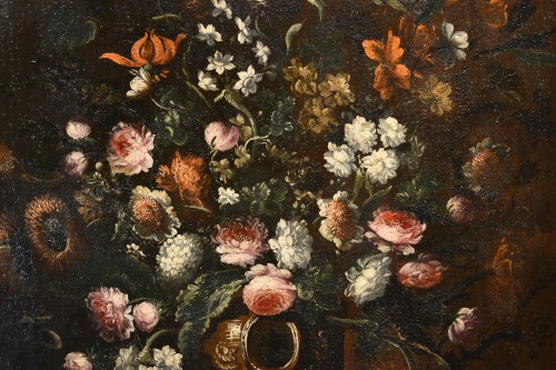 Andrea Scacciati (1642-1710), Composition de fleurs (3 de 3) - Antichità Castelbarco