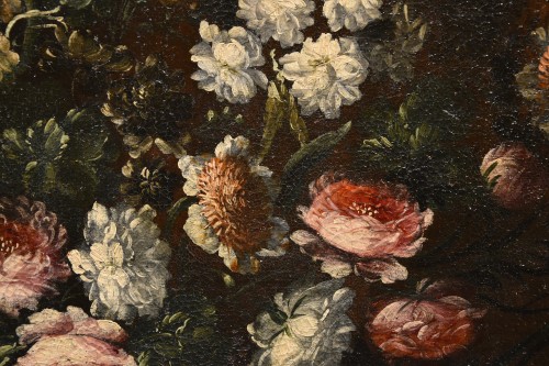 Andrea Scacciati (1642-1710), Composition de fleurs (3 de 3) - Louis XIV