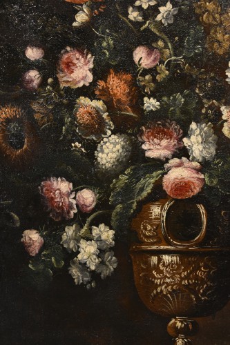 Antiquités - Andrea Scacciati (1642-1710), Composition de fleurs (3 de 3)