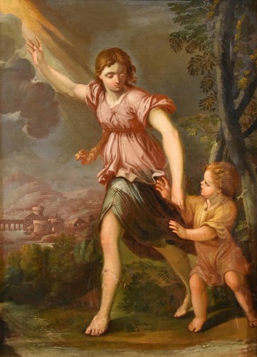  The Guardian Angel,Italian school of the 17th century