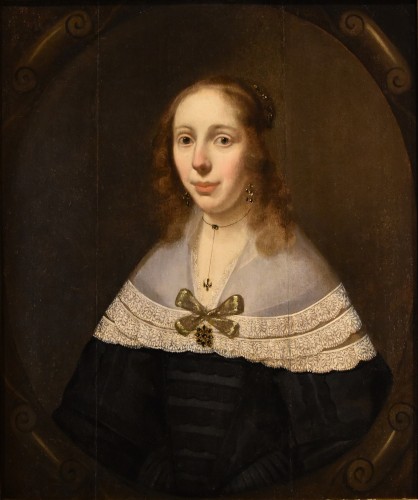 XVIIe siècle - Portraits de couple hollandais, Cornelis Janssens Van Ceulen (1593 - 1661)