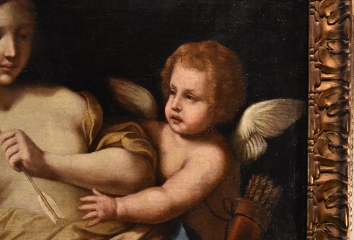 Venus Disarming Love, Italian school of the 17th century - 