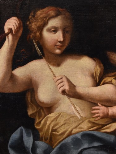 Antiquités - Venus Disarming Love, Italian school of the 17th century