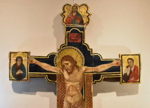 Christ Crucified with God the Father, the Virgin and St. John - Religious Antiques Style Napoléon III