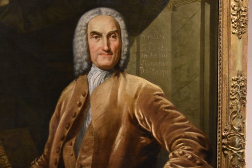 Paintings & Drawings  - Thomas Hudson (1701 - 1799), Portrait of a Notable in his Study