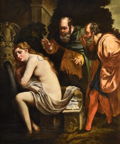 Susanna And The Old Men, Painter Active In Rome In The Early 17th Century