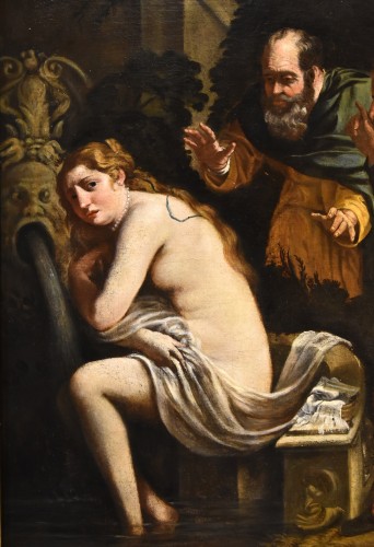 Paintings & Drawings  - Susanna And The Old Men, Painter Active In Rome In The Early 17th Century