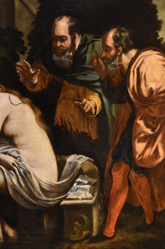 17th century - Susanna And The Old Men, Painter Active In Rome In The Early 17th Century