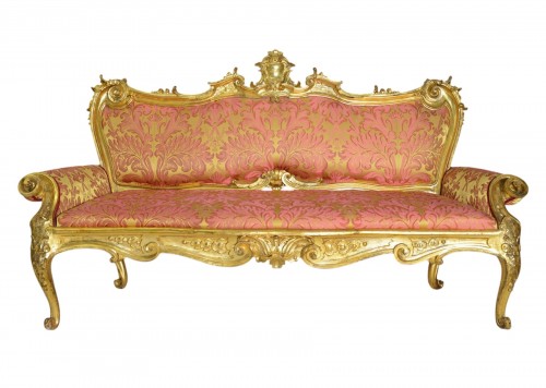 Sumptuous Sofa, Rome Late 17th - Early 18th Century