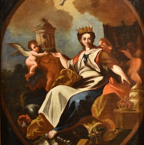 Tableaux et dessins Tableaux XVIIIe siècle - L'allégorie de l'Europe - École italienne du 18e siècle, cercle de Francesco Solimena (1657 - 1747) 