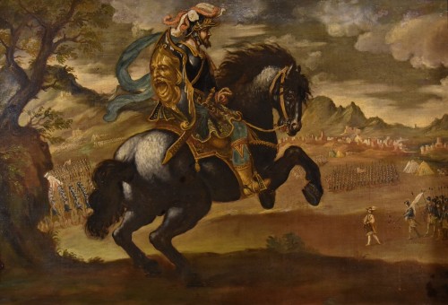 Equestrian Portrait Of Pietro Strozzi , Florentine painter 17th-18th century