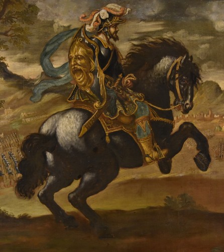 Equestrian Portrait Of Pietro Strozzi , Florentine painter 17th-18th century - 