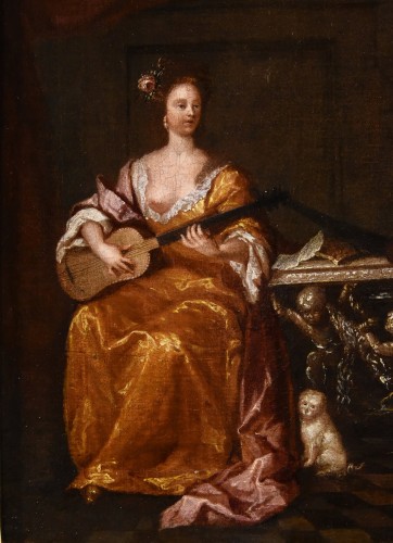 Louis XIV - Guitar Player, Gaspard Netscher (1639 - 1684)