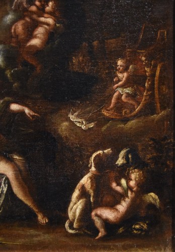 Louis XIII - Idylle entre Vénus et Adonis, Atelier de Filippo Lauri ( 623 - 1694)