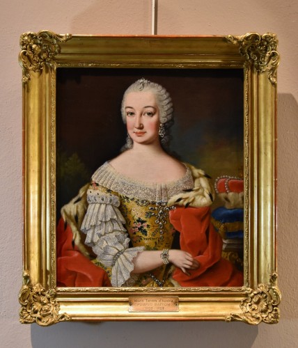 Martin Van Meytens (1695 - 1770), Portraits de Marie-Thérèse d'Autriche et François Ier de Lorraine - Antichità Castelbarco