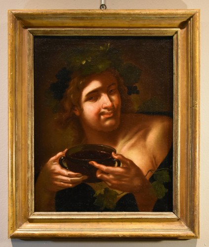 Dionysus (allegory Of Taste), Caravaggesque Artist Active In Rome  - Paintings & Drawings Style Louis XIII