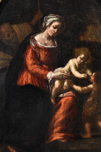 Paintings & Drawings  - Holy Family With The Infant St John, Italy 17th century