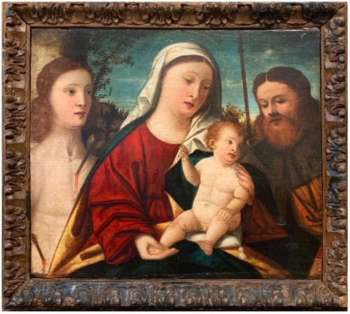 Madonna and Child with Saints Sebastian and Roch, Venice, first half of the 16th century