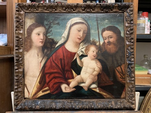 Madonna and Child with Saints Sebastian and Roch, Venice, first half of the 16th century - 