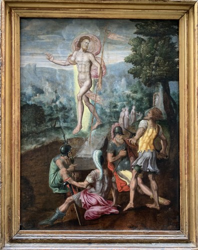 Résurrection du Christ, école flamande du 16e siècle - Tableaux et dessins Style Renaissance