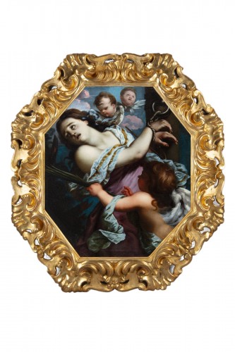 Alessandro Rosi (1627-1697) - Sainte Christine de Bolsena et l'ange