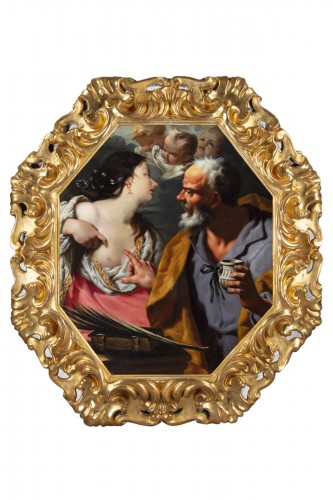 Alessandro Rosi (1627-1697) - Sante Agate guéri par San Pietro