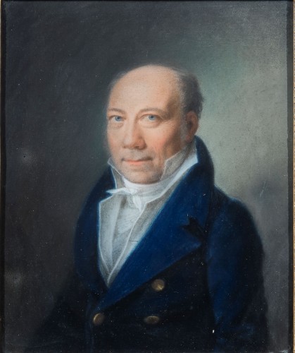 Paintings & Drawings  - Painter of the early 19th century, Portrait of a gentleman