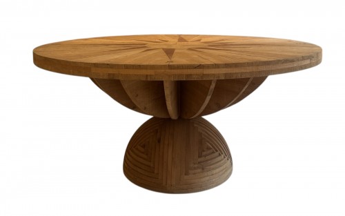 Mario Ceroli (Born in 1938) Table "Rosa dei venti" 1973